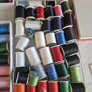 Assorted Sewing Thread Spools - Multi Color